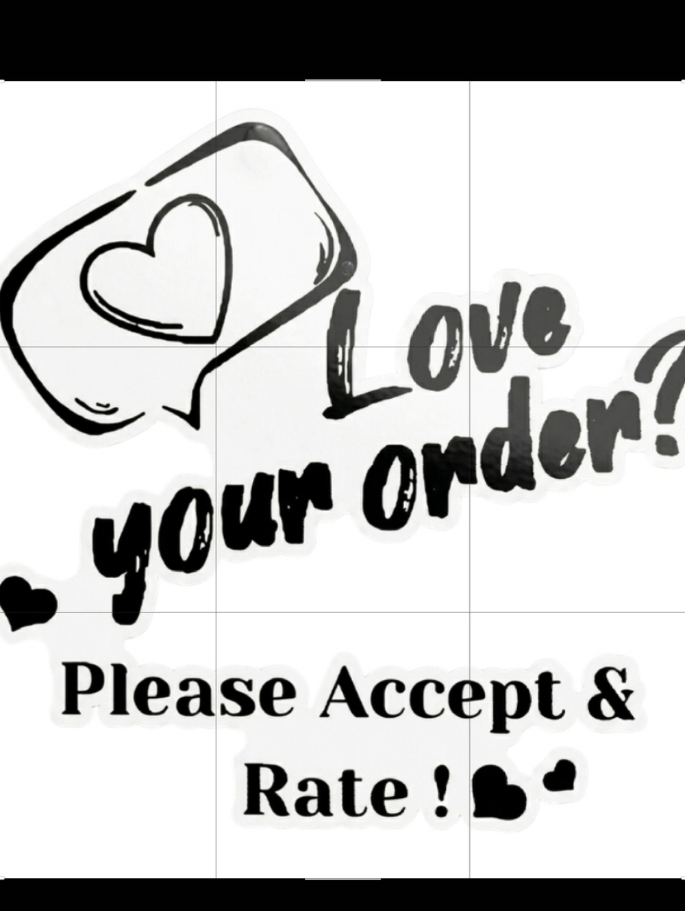 50 ct 3x5 Inch Love Your Order Stickers